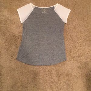 Grey and white t-shirt